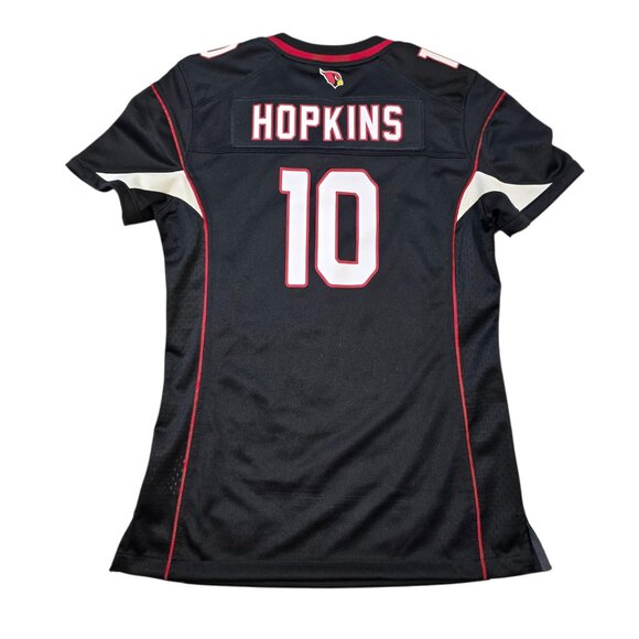 Arizona Cardinals Football Jersey Womens Small Black NFL Nike DeAndre Hopkins 10 - Picture 2 of 14